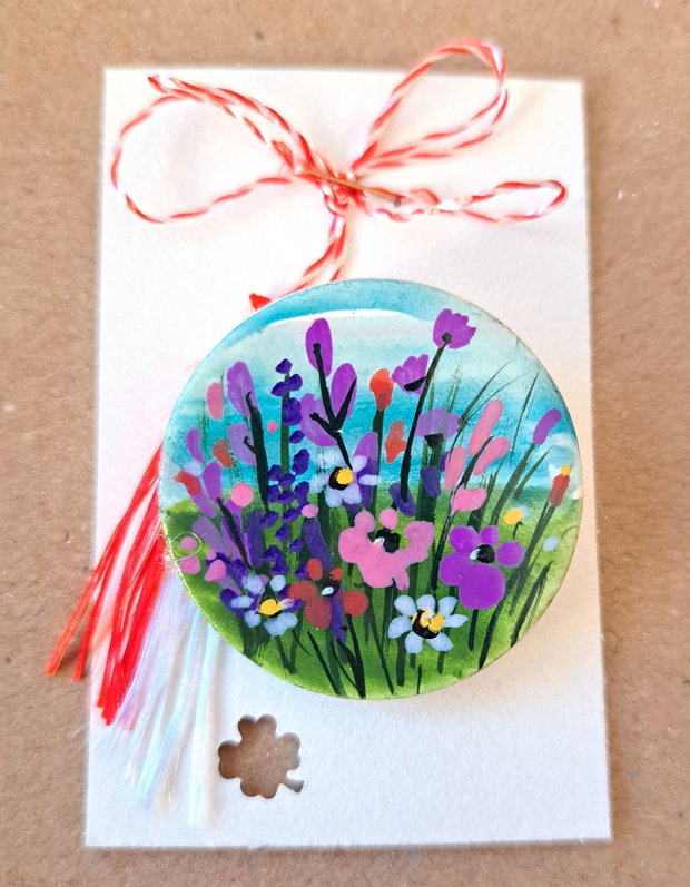 Martisor -flori de camp (brosa)