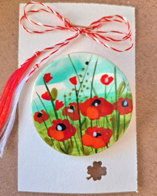 Martisor -lan de maci (brosa)