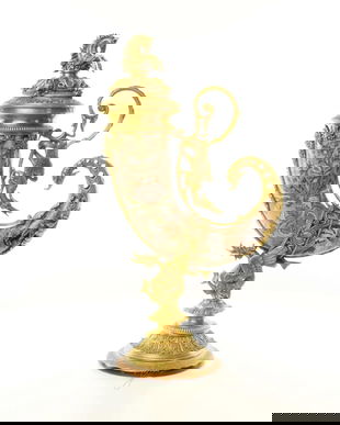 Nautilius din portelan cu bronz