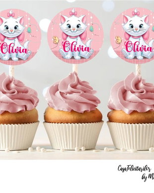 Toppere baby Pisicuta Marie personalizate