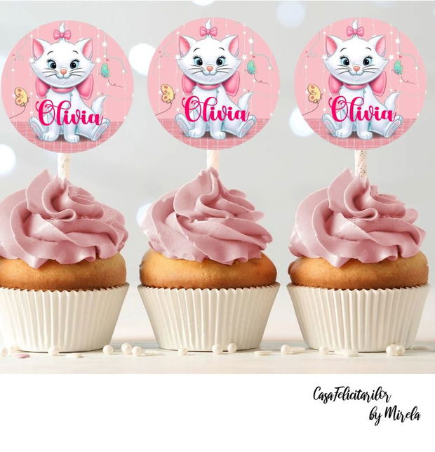 Toppere baby Pisicuta Marie personalizate