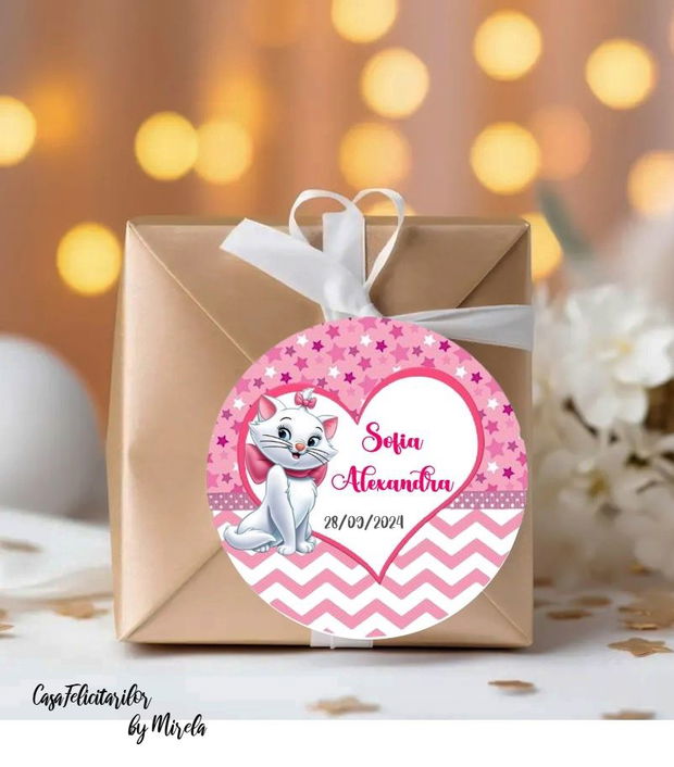 Toppere baby Pisicuta Marie personalizate