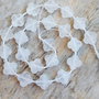 Margele cuart de stanca, 13x13 mm