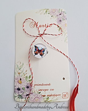 Brosa martisor fluturas