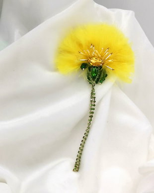 Broșa Golden Dandelion