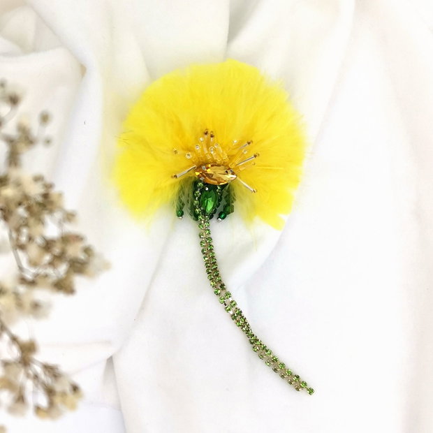 Broșa Golden Dandelion