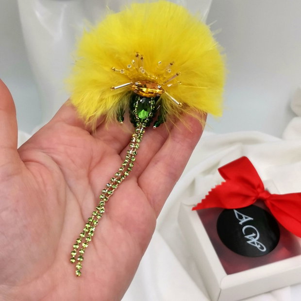 Broșa Golden Dandelion
