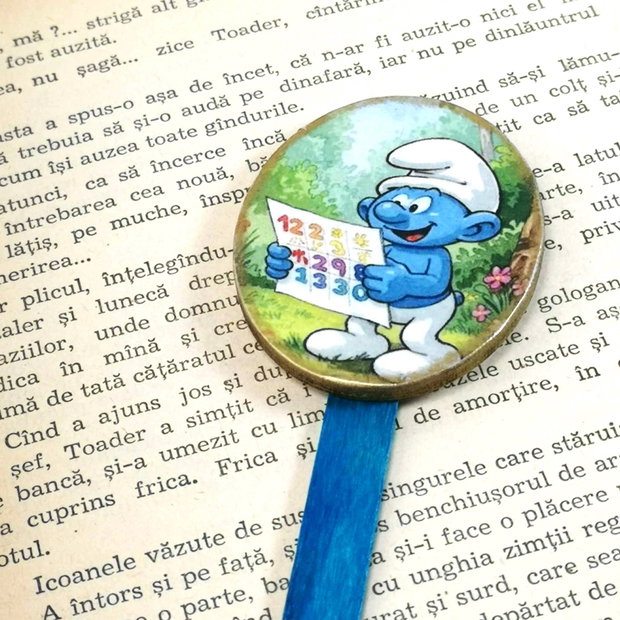 Semn de carte cu strumf