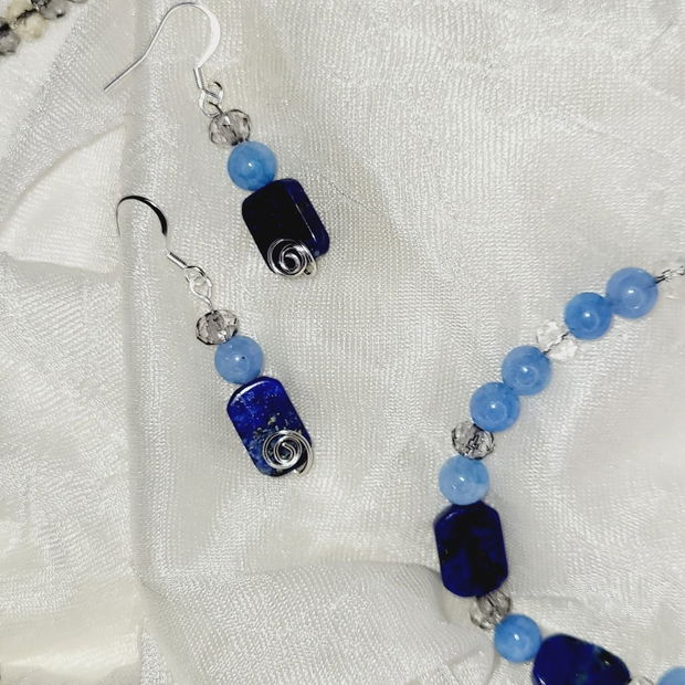 Set lapis, agat și angelit