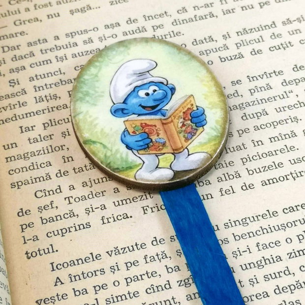Semn de carte  cu strumf