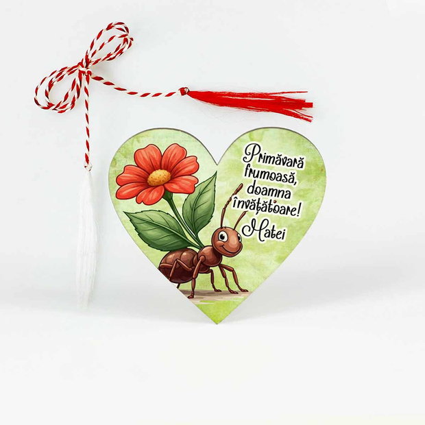 Martisor pentru educatoare, invatatoare de furnicute
