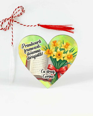 Martisor personalizat pentru profesoara, diriginta