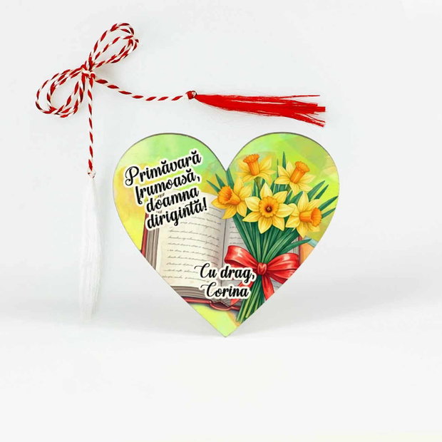 Martisor personalizat pentru profesoara, diriginta