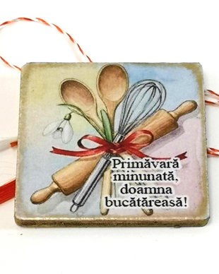 Martisor personalizat pentru bucatareasa/cofetareasa