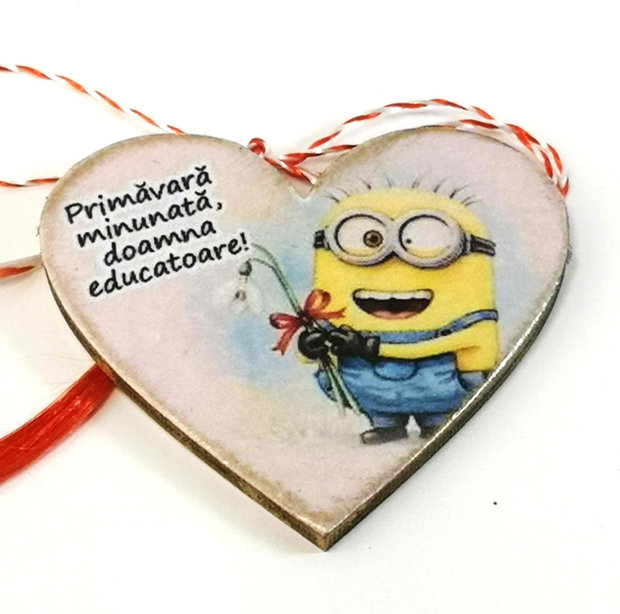 Martisoare personalizate educatoare/ invatatoare - clasa minionilor