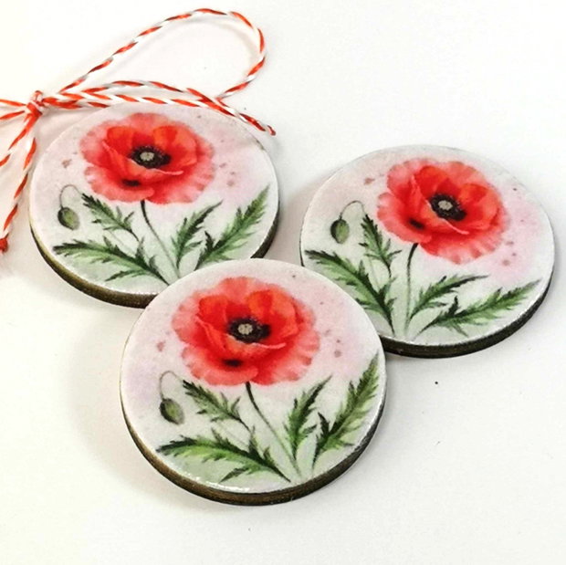 Martisor cu flori de mac