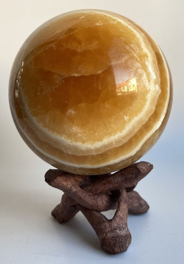Calcit Galben - sfera piatra semipretioasa