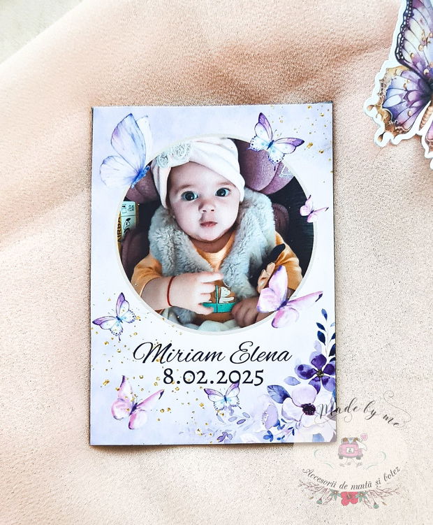 Marturie magnet cu fluturi