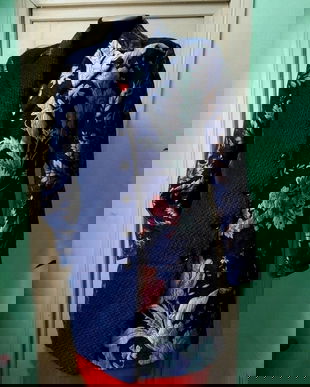 Haina/sacou lung din stofa si brocard