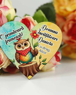Martisor  profesie, invatatoare de bufnite