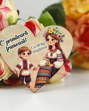 Martisor magnetic traditional, baiat