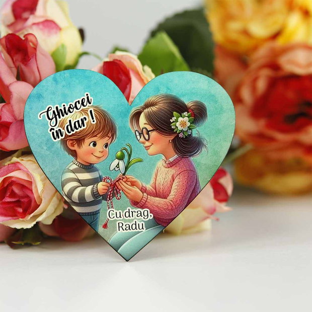 Martisor personalizat nana, matusa, invatatoare