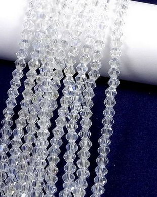 Cristale din sticla, biconice, 2 mm, AB-A13
