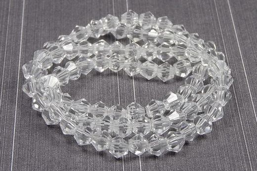 Cristale din sticla, biconice, 3 mm, transparente-07