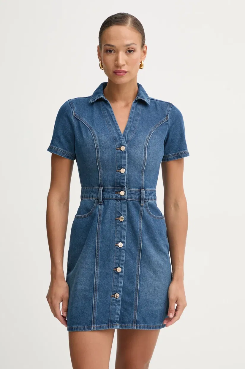 Morgan rochie jeans mini, mulata