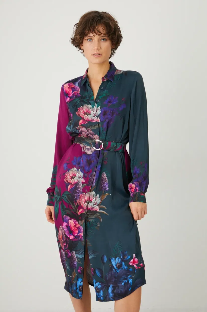 Medicine rochie midi, drept