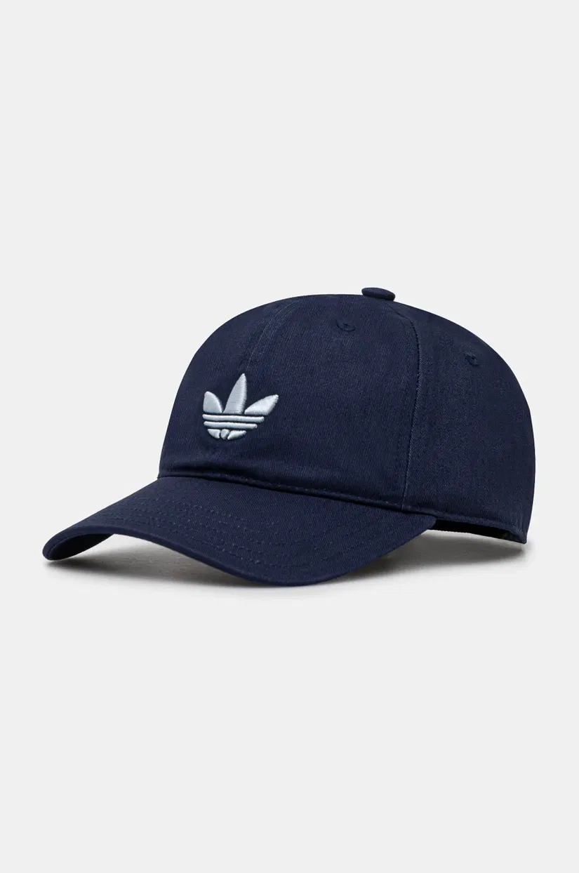 adidas Originals șapcă de baseball din bumbac BASEBALL AC culoarea albastru marin, cu imprimeu, JC6030