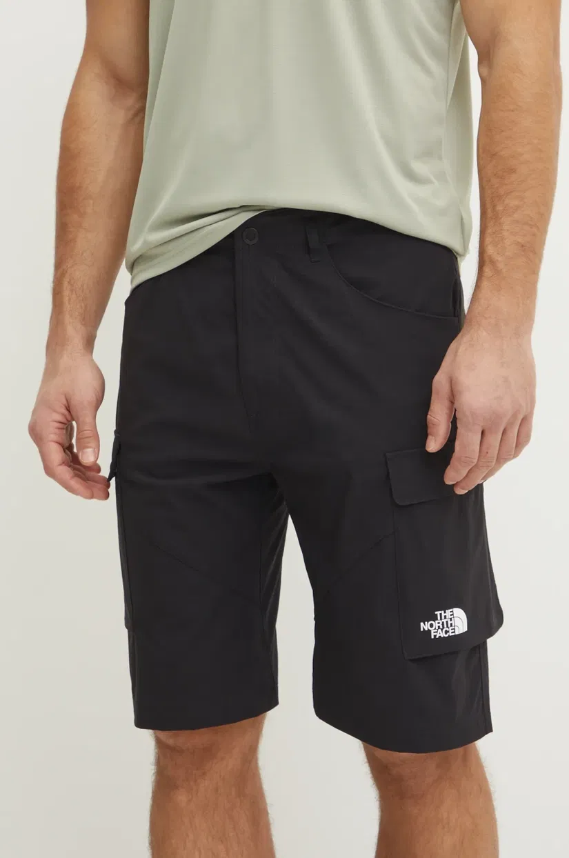 The North Face pantaloni scurți outdoor Exploration culoarea negru, NF0A8BGGJK31