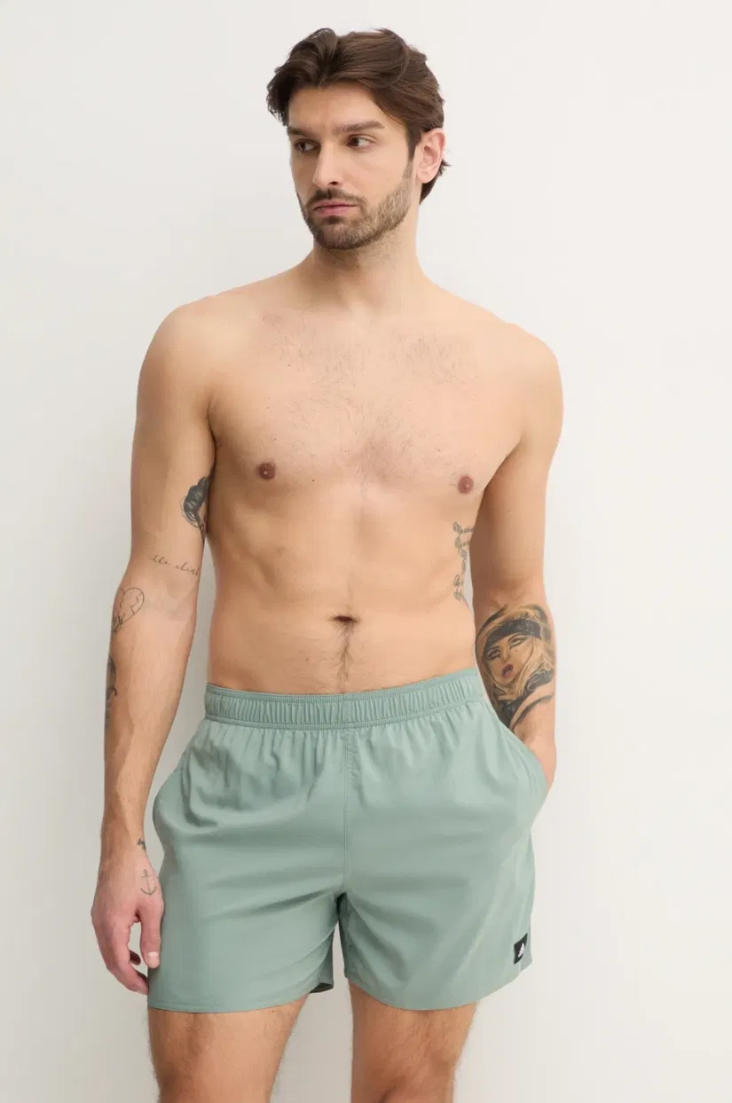 adidas Performance pantaloni scurti de baie Solid CLX culoarea verde, JC9920