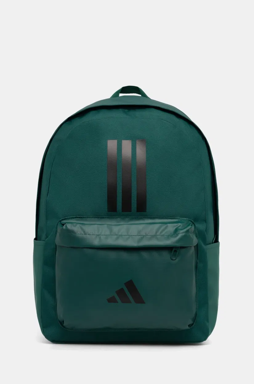 adidas rucsac CLSC BARS 3S culoarea verde, mare, cu imprimeu, IS7044