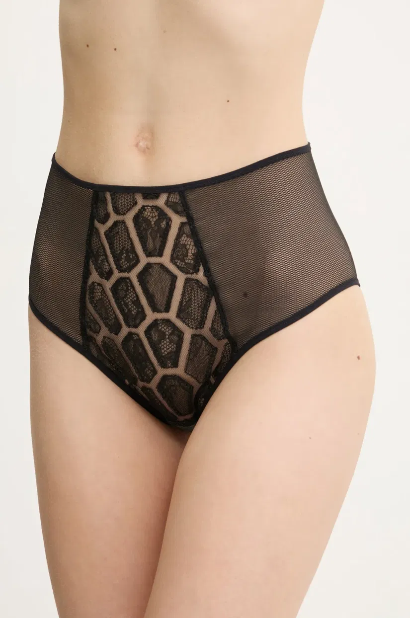 Chantelle chiloti culoarea negru, transparent, C01LC5