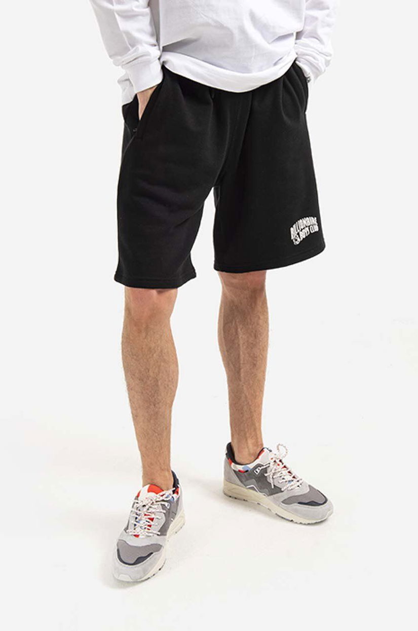 Billionaire Boys Club pantaloni scurti din bumbac Szorty Small Arch Logo Shorts BC002 BLACK culoarea negru, BC002