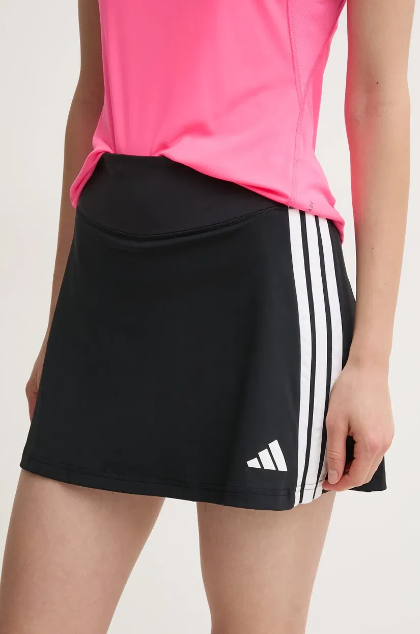 adidas Performance fustă sport Train Essentails culoarea negru, mini, drept, JP1157