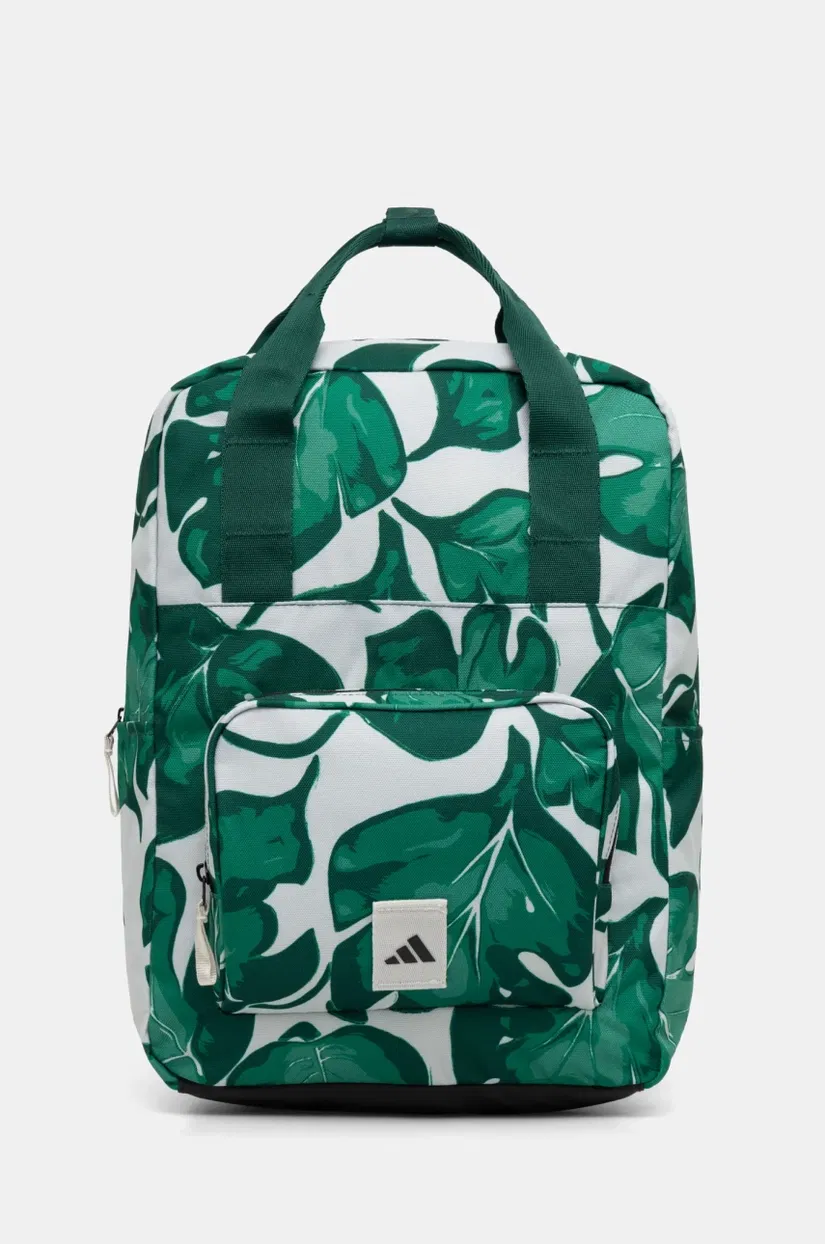 adidas rucsac W LEAF BACKPACK femei, culoarea verde, mare, modelator, JG1111