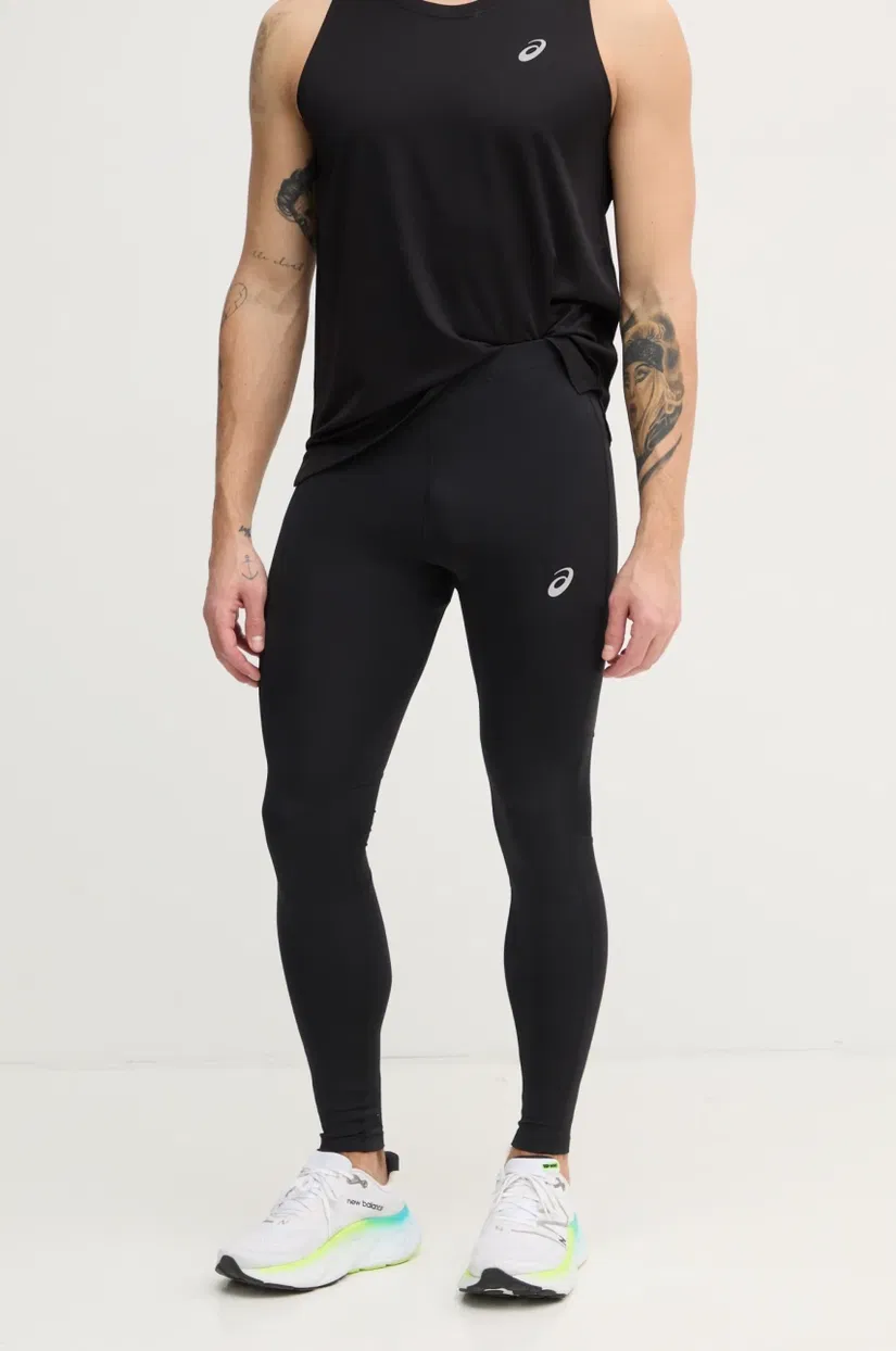 Asics leggins de alergare Core culoarea negru, neted, 2011D220