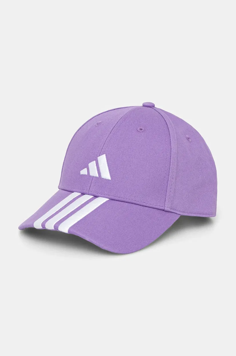 adidas sapca BBALL 3S CAP NL culoarea violet, cu imprimeu, JP0390