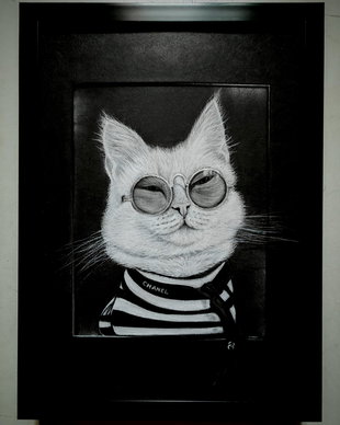 Tablou "Coco Chanel Cat"