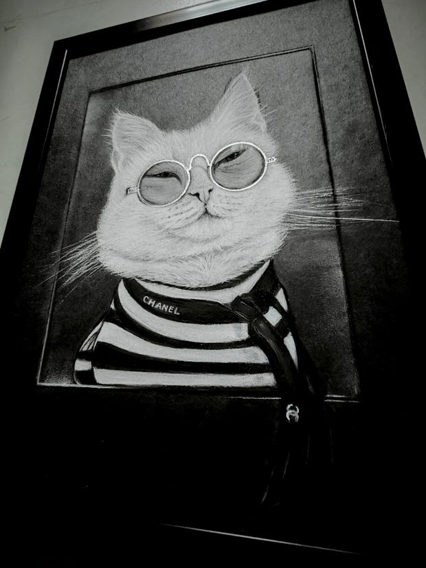 Tablou "Coco Chanel Cat"