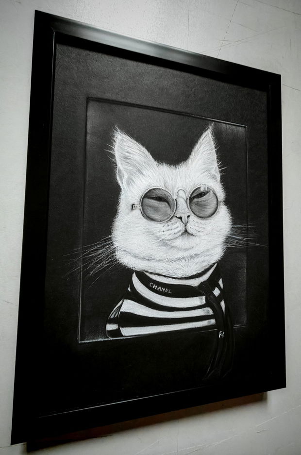Tablou "Coco Chanel Cat"