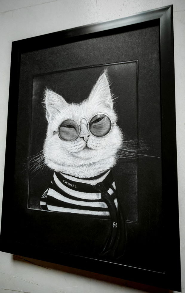 Tablou "Coco Chanel Cat"