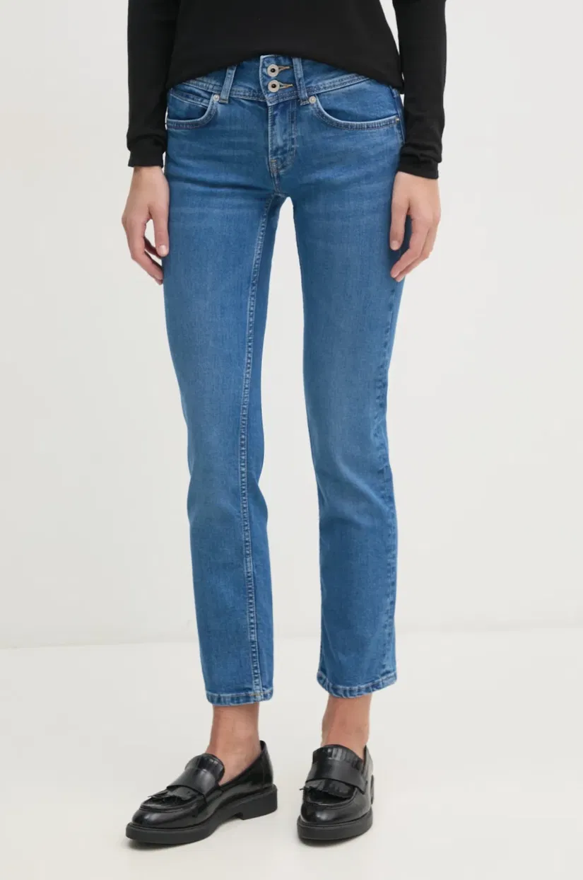 Pepe Jeans jeansi SLIM JEANS LW VENUS femei, PL204729NC3