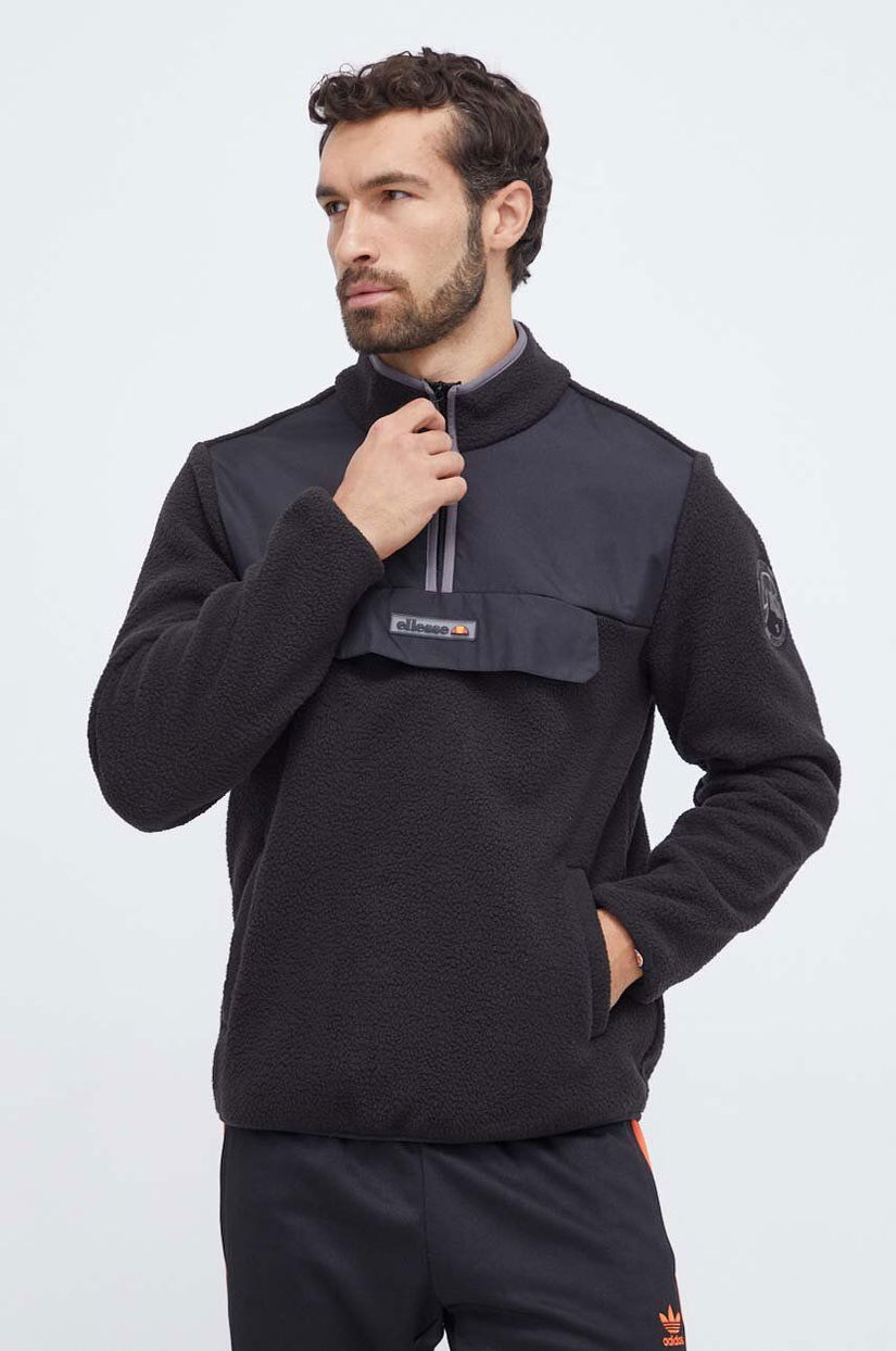 Ellesse jachetă culoarea negru, uni