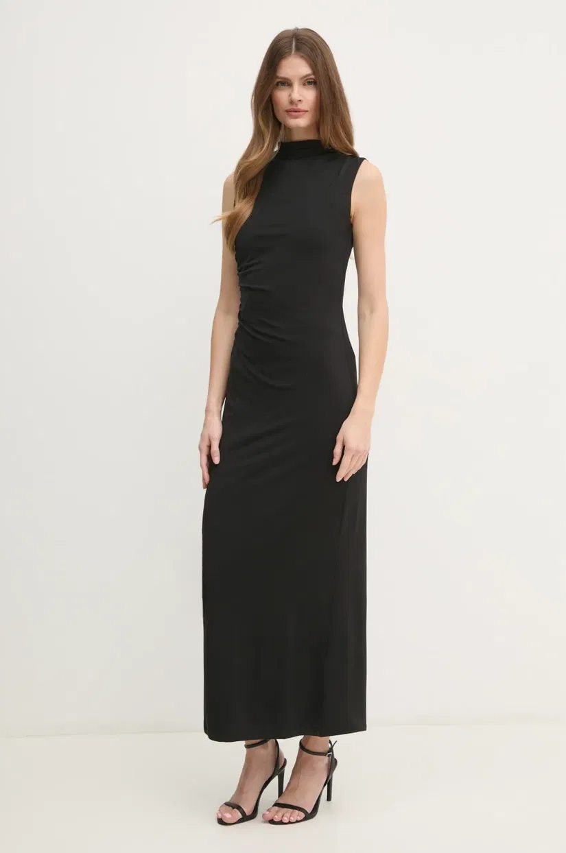 OUI rochie culoarea negru, maxi, oversize, 89815