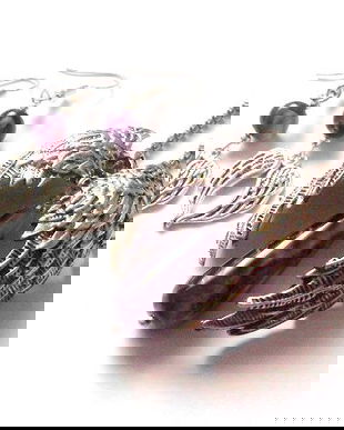 Set aripi ingerasi  cu agate mov 47812