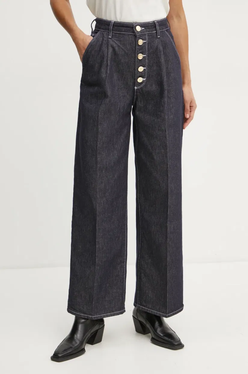 Karl Lagerfeld jeansi femei, culoarea albastru marin, A1W10133