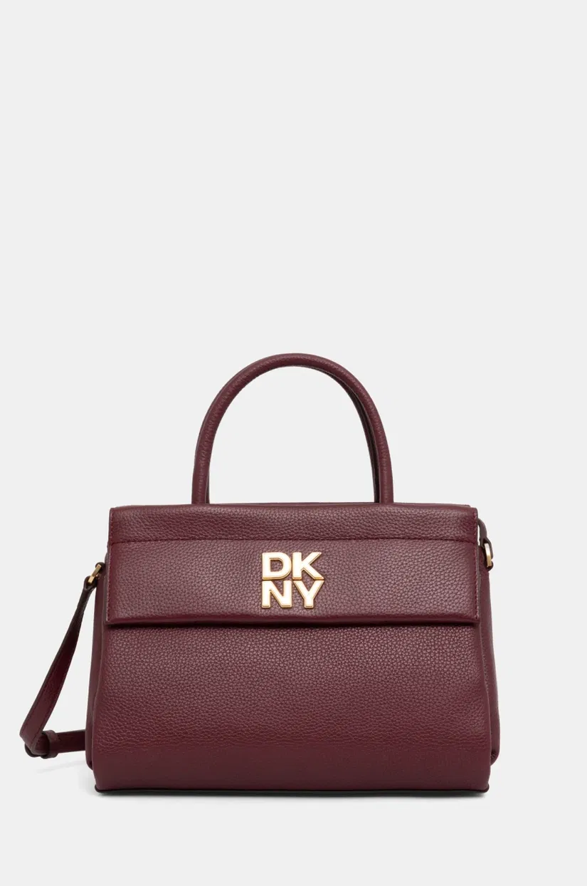 Dkny poseta de piele culoarea bordo, R44DAI70